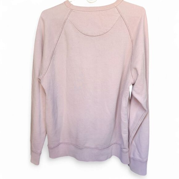 Madewell crewneck pullover sweatshirt XL light pink cozy warm fall basic - Picture 2 of 9